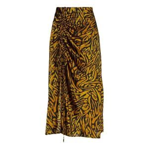 Nicholas Print Cinch Midi Skirt